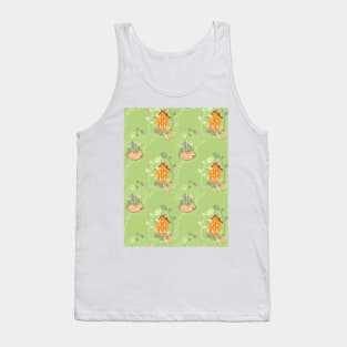 Fox and cottage green and brow Tank Top